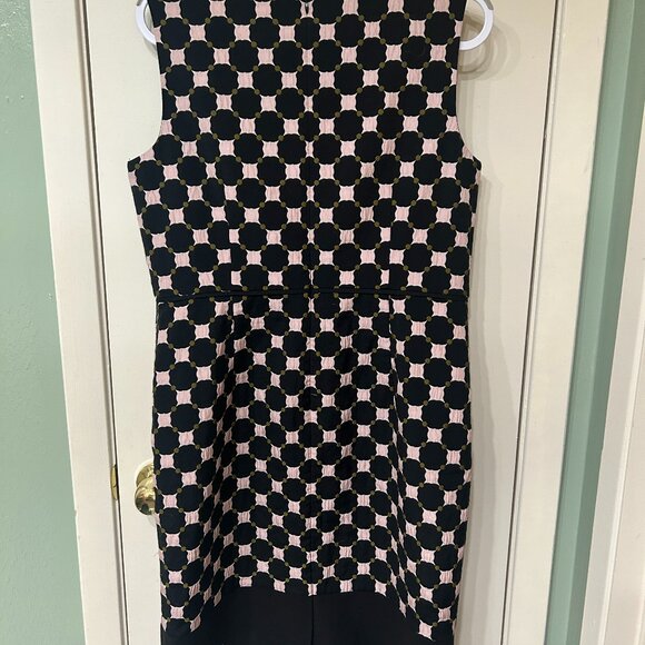 Ann Taylor Black Pink and Green Dress Size 14 - Picture 2 of 4